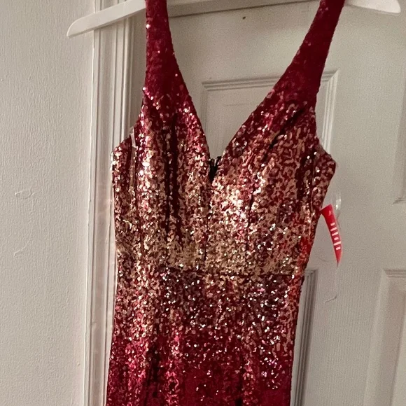 open lace back dress Off-The-Shoulder Long Gold Prom Dress with Beaded Corset Mocha Gold / 2 main image 0